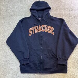 Vintage Y2K Syracuse Orange Jansport Full Zip Hoodie Mens XL NCAA